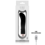 DOLCE VITA - VIBRATEUR RECHARGEABLE DEUX NOIR 7 VITESSES – Image 4