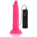 DIVERSIA - DILDO SOUPLE AVEC VIBRATION ROSE 23 CM -O- 4.3 CM – Image 8