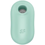 SATISFYER - STIMULATEUR ET VIBRATEUR DOUBLE AIR PULSE PRO TO GO 2 VERT – Image 2