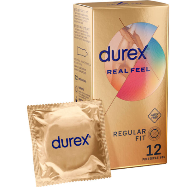 DUREX - PRÉSERVATIFS REAL FEEL SANS LATEX 12 UNITÉS