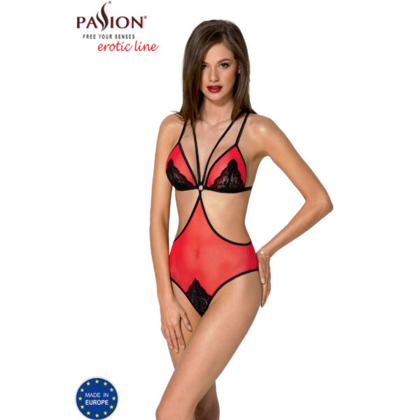PASSION - LIGNE ÉROTIQUE CORPS PEONIA ROUGE L/XL
