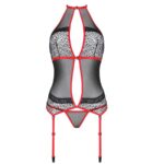 PASSION - CORSET SATARA LIGNE ÉROTIQUE ROUGE S/M – Image 3