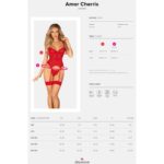 OBSESSIVE - CORSET ET STRING AMOR CHERRIS L/XL – Image 7