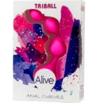 ALIVE - BALLES ANAL EN SILICONE ROSE TRIBALL 15 CM – Image 2