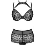LIVCO CORSETTI FASHION - LINERA FOR THE SENSES COLLECTION SOUTIEN-GORGE + CULOTTE NOIR – Image 3