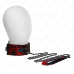 KINK - COLLIER DENTELLE AVEC CEINTURE AVEC CEINTURE EN CUIR VRAI 105 CM / 44 X 5,5 CM – Image 5