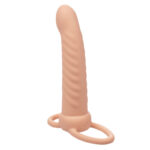 CALEXOTICS - MAXX DOUBLE PÉNÉTRATEUR NERVURÉ 10 VIBRATIONS FLESH – Image 4