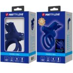 PRETTY LOVE - JAMELE DOUBLE ANNEAU AVEC VIBRATION & STIMULATEUR DE PAPILLON BLEU – Image 10