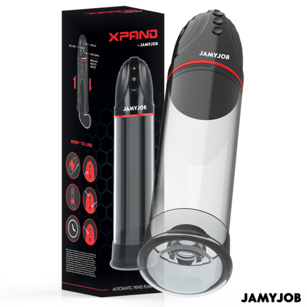 JAMYJOB - POMPE AUTOMATIQUE XPAND 3 NIVEAUX D'ONDES STIMULANTES GRIS