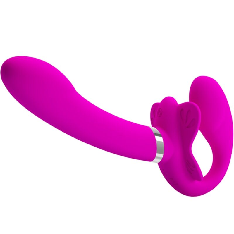img_197330_e7785410c606ec3f884dcef9ea2356be_1 PRETTY LOVE - VIBRATEUR DOUBLE STRAP-ON VALERIE 12 VIBRATIONS VIOLET – Image 1