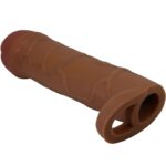 PRETTY LOVE - MANCHON DE PÉNIS POUR OIGNON AVEC EXTENSION DE 2,5 CM MULATTO – Image 2