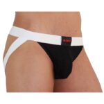 BURN - 004 JOCK NOIR BRILLANT / BLANC M – Image 2