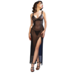 CHILIROSE - CR 4723 NUISETTE LONGUE ET STRING NOIR S – Image 3