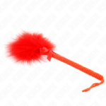 KINK - Baguette en corde de nylon avec plumes chatouillantes et noeud rouge 25 cm – Image 3
