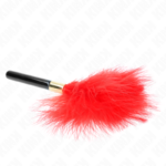 KINK - PLUMES CHACOULES EN MÉTAL ROUGE OR 18 CM – Image 4