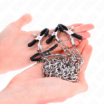 KINK - 4 PINCES À METON CHAÎNE 32 CM AVEC PETITES CHAÎNES 14 CM – Image 2