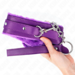 KINK - COLLIER AVEC LAISSE 65 CM AVEC RESTRICTIONS VIOLET 36-42 CM X 5,5 CM – Image 5