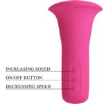 PRETTY LOVE - CLYDE VIBRATEUR ORAL LANGUE VIBRANTE 12 VIBRATIONS ROSE – Image 7