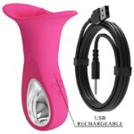 PRETTY LOVE - CLYDE VIBRATEUR ORAL LANGUE VIBRANTE 12 VIBRATIONS ROSE – Image 8