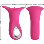 PRETTY LOVE - CLYDE VIBRATEUR ORAL LANGUE VIBRANTE 12 VIBRATIONS ROSE – Image 9
