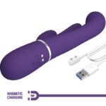 PRETTY LOVE - SHANIA TRIPLE RABBIT VIBRATEUR MULTIFONCTION VIOLET – Image 10