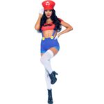 LEG AVENUE - COSTUME SEXY MARIO BROS ROUGE/BLEU M – Image 2