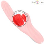 INTENSE - KAROL VIBRATEUR MULTIFONCTION POUSSÉE & STIMULATION & ASPIRATION ROUGE – Image 5