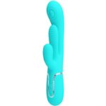 PRETTY LOVE - SHANIA TRIPLE RABBIT VIBRATEUR MULTIFONCTION 3 EN 1 BLEU