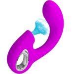 PRETTY LOVE - SIBEL VIBRATEUR POINT G + STIMULATEUR CLITORIS SIBEL 10 VIBRATIONS VIOLET – Image 2