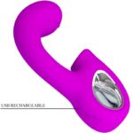 PRETTY LOVE - SIBEL VIBRATEUR POINT G + STIMULATEUR CLITORIS SIBEL 10 VIBRATIONS VIOLET – Image 6