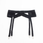 SUBBLIME - 955236 ENSEMBLE SOUTIEN-GORGE BONDAGE NOIR AVEC JARRETELLE S/M – Image 8