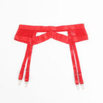 SUBBLIME - 955250 ENSEMBLE SOUTIEN-GORGE BONDAGE ROUGE AVEC JARRETELLES S/M – Image 10