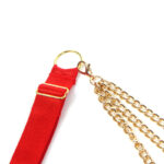 SUBBLIME - 955526 ENSEMBLE SOUTIEN-GORGE AVEC CHAÎNES ET COEUR EN MAILLE ROUGE L/XL – Image 6