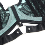 SUBBLIME - 955564 ENSEMBLE SOUTIEN-GORGE À FERMETURE ÉCLAIR EN CUIR VERNI VERT L/XL – Image 9