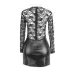 SUBBLIME - 955601 ROBE À MANCHES LONGUES AVEC DENTELLE NOIRE L/XL – Image 5