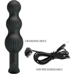 PRETTY LOVE - VIBRATEUR ANAL SIDNEY 10 VIBRATIONS NOIR – Image 8