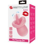 PRETTY LOVE - STIMULATEUR DE CLITORIS KYLEE TONGUE 10 VIBRATIONS ROSE NUDE – Image 9