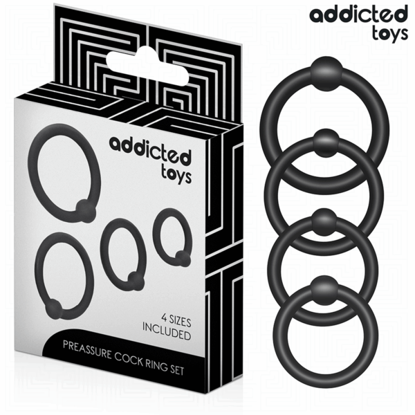 ADDICTED TOYS - LOT D'ANNEAUX EN SILICONE À PRESSION