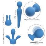CALEXOTICS - COUTURE KIT VIBRATEUR WAND 10 VIBRATIONS BLEU – Image 8