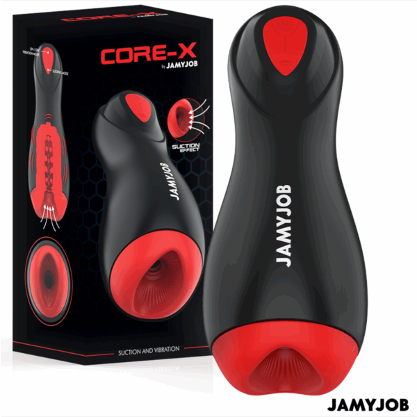 JAMYJOB - CORE-X MASTURBATEUR AUTOMATIQUE 5 MODES ONDES STIMULANTES ET VIBRATIONS