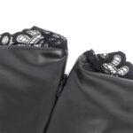 SUBBLIME - 957544 ROBE EN CUIR COL DENTELLE NOIRE S/M – Image 6