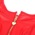 SUBBLIME - 957681 ROBE EN CUIR AVEC FERMETURE ÉCLAIR COEUR ROUGE S/M – Image 6