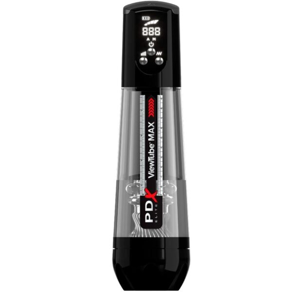 PDX ELITE - VIEWTUBE MAX VIEW MASTURBATEUR AUTOMATIQUE AVEC ASPIRATION TRANSPARENTE