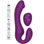 XOCOON - VIBRATEUR SANS STRAPLESS 2 EN 1 AVEC TÉLÉCOMMANDE VIOLET – Image 2