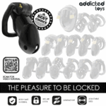 ADDICTED TOYS LOCKED - CAGE À PÉNIS MINDNIGHT CELL TAILLE L – Image 7