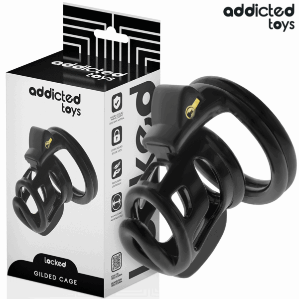 ADDICTED TOYS LOCKED - CAGE À PÉNIS GILDEN CAGE 8,5 CM
