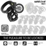 ADDICTED TOYS LOCKED - CAGE À PÉNIS GILDEN CAGE 8,5 CM – Image 7