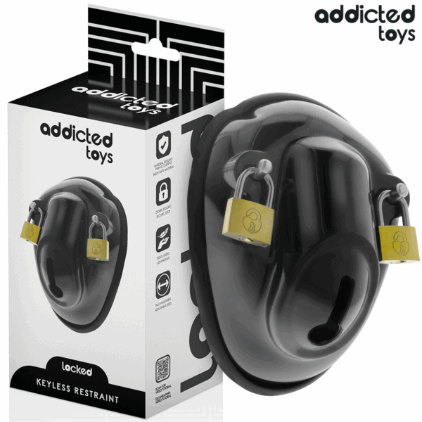 ADDICTED TOYS LOCKED - À PÉNIS VERROUILLÉE SANS CLÉ 11,5 CM