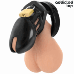 ADDICTED TOYS LOCKED - CAGE À PÉNIS OBSIDIAN HOLD TAILLE S – Image 3