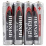 MAXELL - BATTERIE AU MANGANÈSE AAA R03 RÉTRACTABLE*4